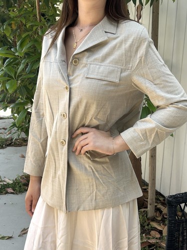 Vintage Oscar de la Renta Sz 10 Wool Jacket Light Weight Vintage Oscar de la Renta Sz 10 Wool Jacket Light Weight