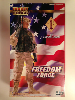 ELITE FORCE 12 1/6 INCH FREEDOM FORCE PERSIAN GULF US MARINE CORPS FIGURE BBI