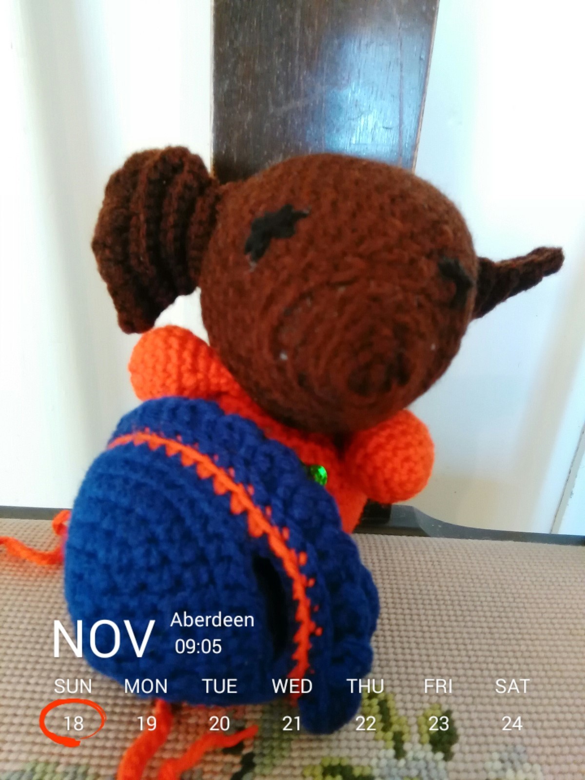 Crochet Elephant, Brown