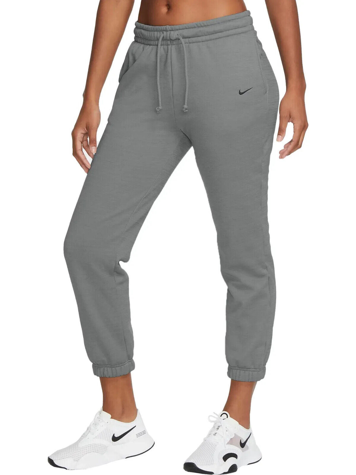 Nike Women's Therma-Fit Particle Grey Jogger Pants (CU5703 Nike Women's Therma-Fit Particle Grey Jogger Pants (CU5703