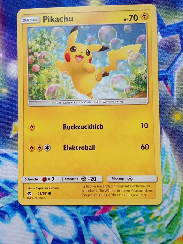 Pokemon Karte Pikachu Deutsch 019/068