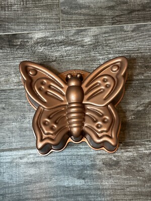 Nordic Ware Butterfly Cake Pan 9 Cup Aluminum Mold Spring Non Stick Baking Mold