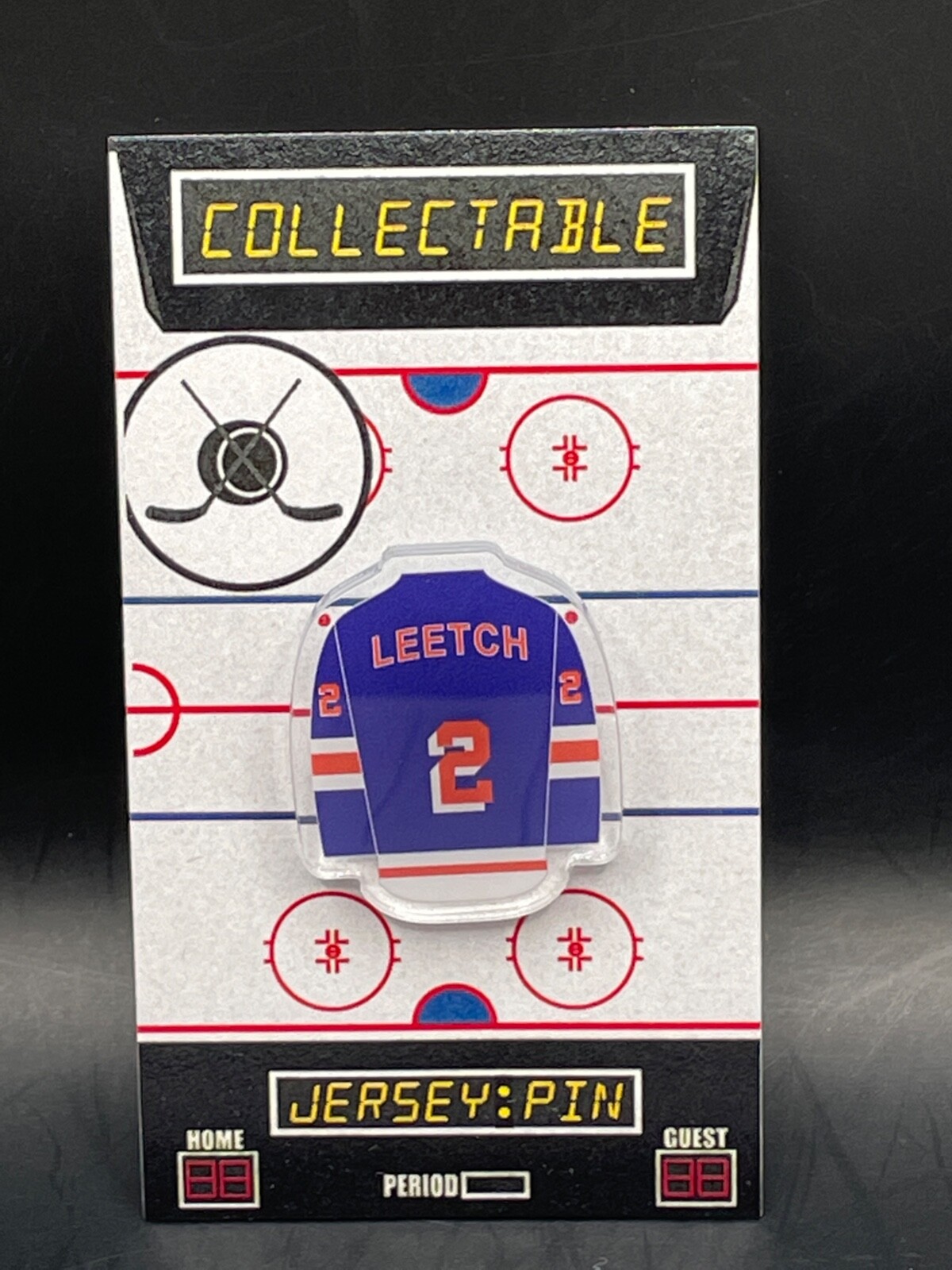 New York Rangers Brian Leetch jersey lapel pin-Classic RINK team Collectible