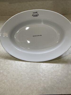 Rare. Over and Back White ''A La Carte'' 15  Serving Dish.  Special Of The Day  