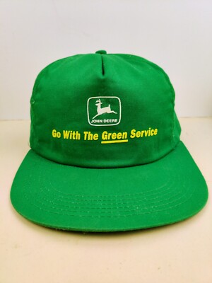 Vintage K products USA MADE John Deere Trucker Hat Snapback Cap
