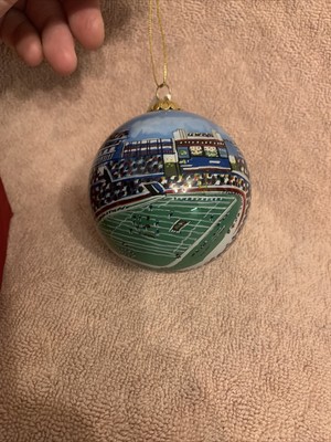 MARSHA YORK Blown Glass Hand Painted New England Football Gillette Stadium