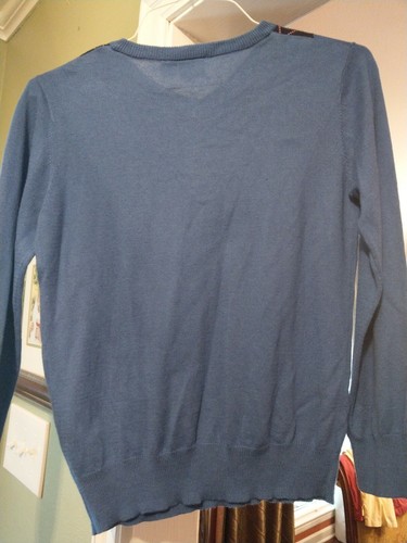 Boys Children's Place Easter Sweater NWT Blue Gray Pink Long Sleeved Large 10-12
