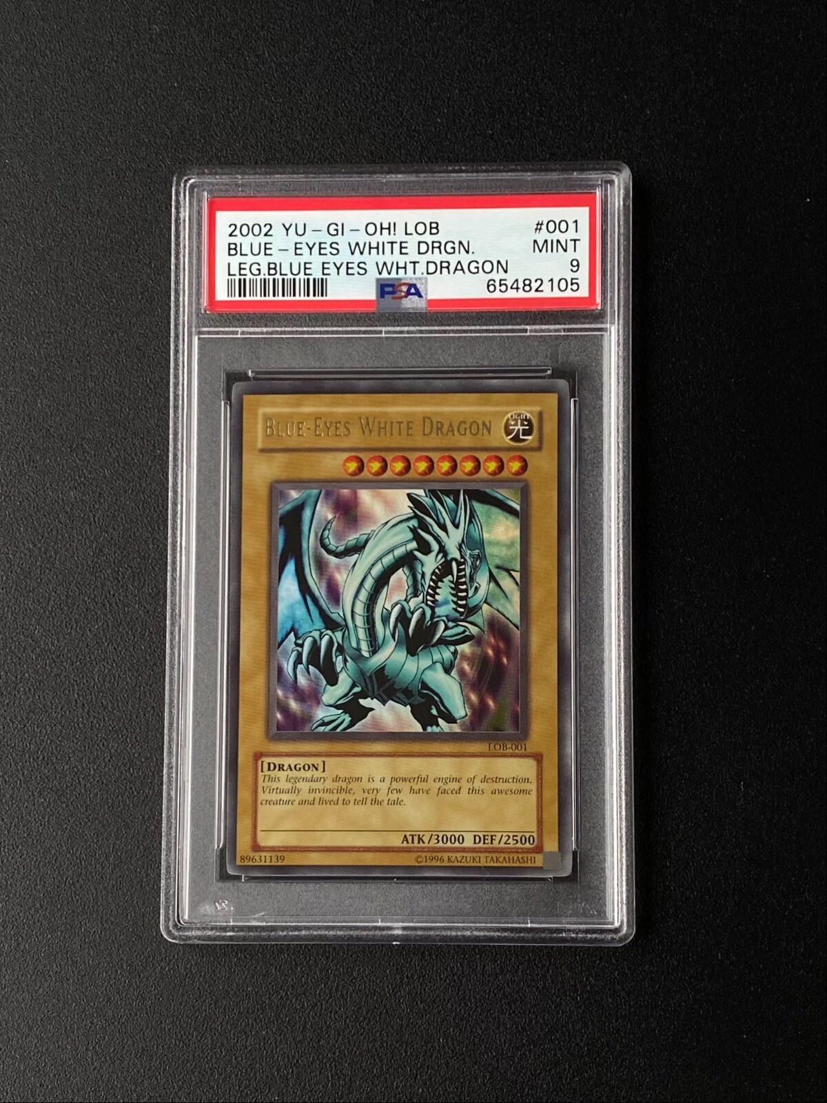 鑑定品 PSA9 　美品　BLUE EYES WHITE DRAGON バンダイ 鑑定品 PSA9 美品 BLUE EYES WHITE DRAGON バンダイ