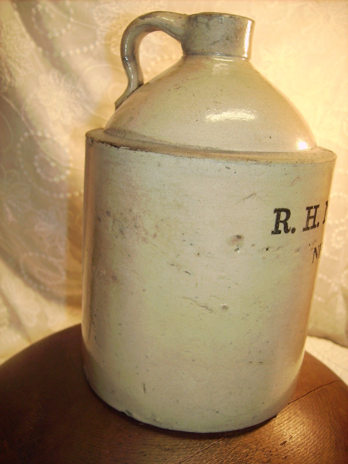 ANTIQUE  STONEWARE JUG/CROCK  ADVERTISING 