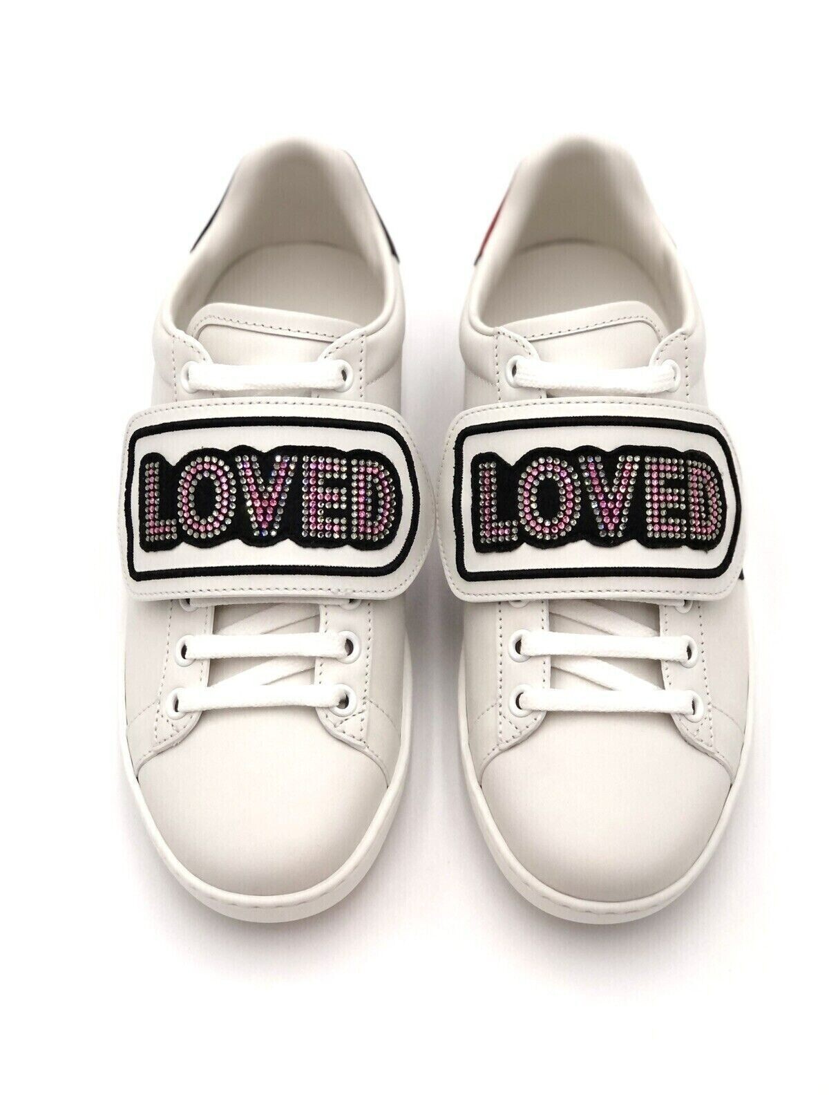 Gucci Ace Sneakers with removable patches 505329 Size G 10