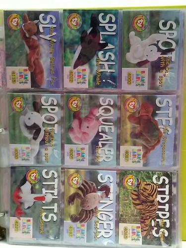 BEANIE BABIES COLLECTORS CARDS AND BINDER