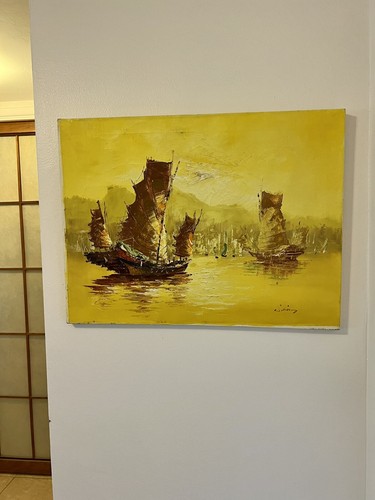 【F15号】good blue(FRANCOIS) oil painting The Underwater Shipwreck by Bozhena Fuchs (2020) : Painting
