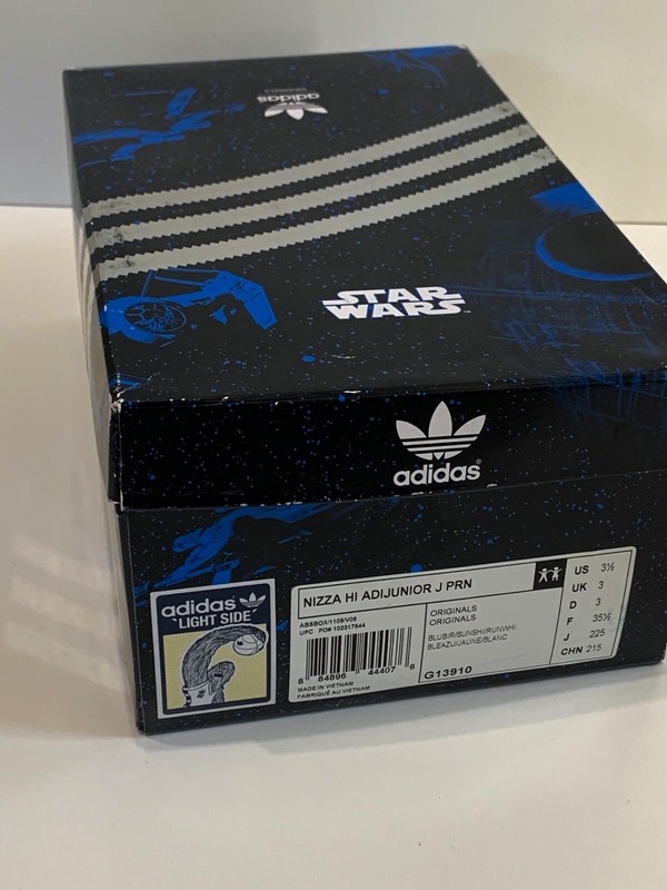 新品 adidas × STAR WARS NIZZA HI WHOOKIEES Star Wars Adidas Wookie Light Side Nizza Hi Adijunior J Prn
