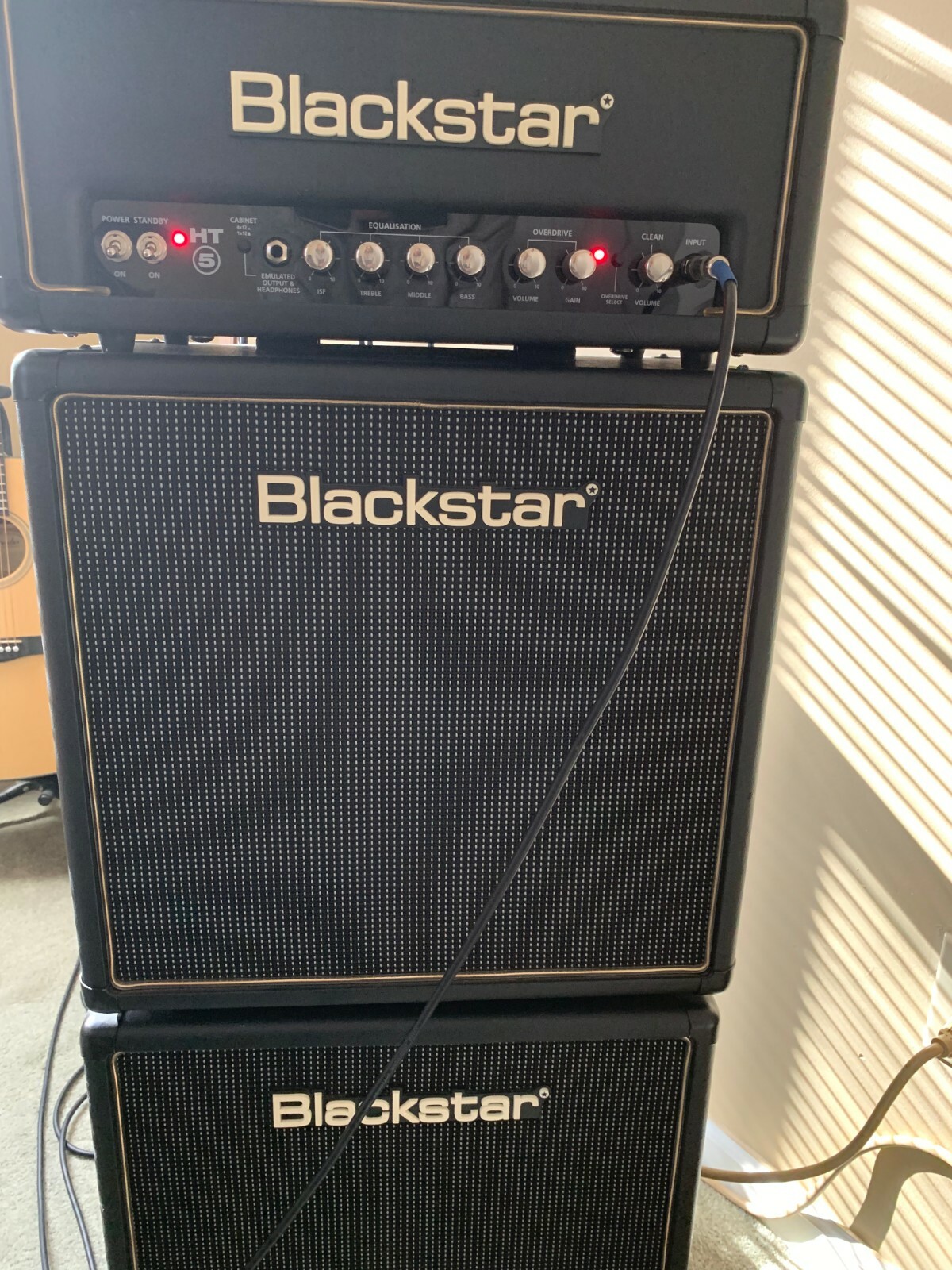 blackstar ht-5 head and 2 ht110 boxes