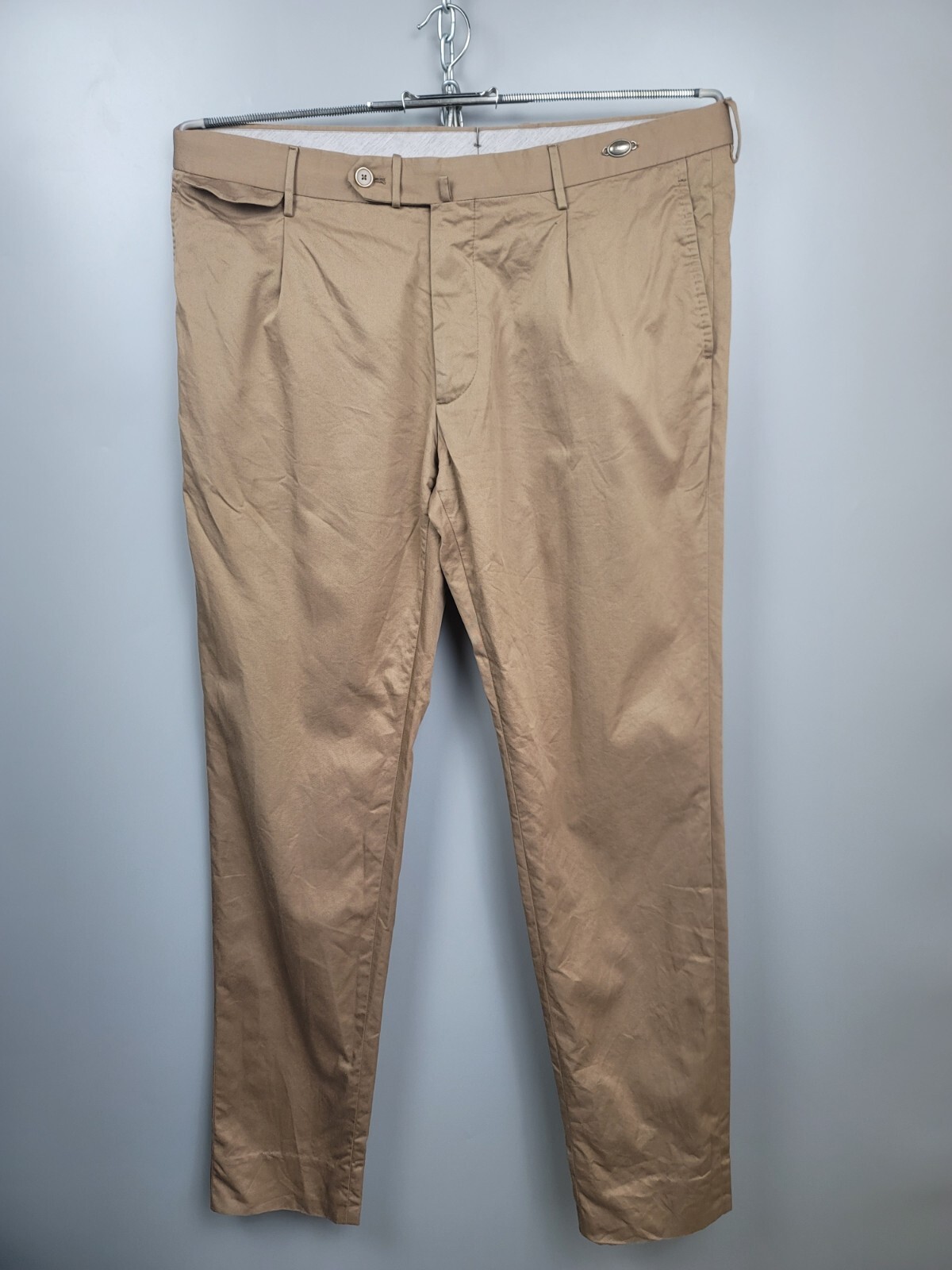 Tagliatore Pant Beige Straight Cotton Mens Size 52R