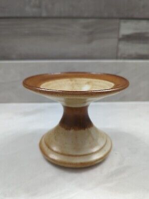 Studio Art Pottery Candlestick Holder Wagner Village Pottery Signed 4 In Tall