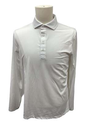 G/FORE Men's Rib Gusset Long Sleeve Melange Ice Nylon Sun Shirt, Size M