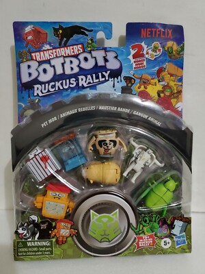 Transformers Toys BotBots Ruckus Rally Series 6  Pet MOB 7 Characters #1