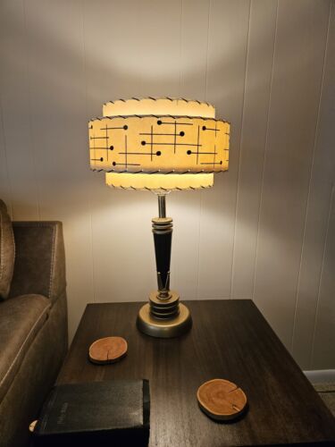 Mid Century Vintage Style 3 Tier Fiberglass Lamp Shade Mid Century Vintage Style 3 Tier Fiberglass Lamp Shade