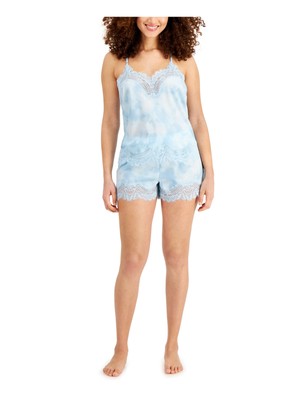 

INC Sets Голубой кружевной галстук без рукавов с V-образным вырезом Cami Повседневный размер, Light blue