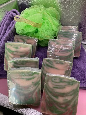 Handmade Cold Process Mango Tango Butter, Body Soap, Lot 5