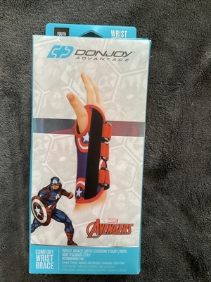 DonJoy Advantage Comfort Wrist Brace for Youth/Kids, Avengers X-Small, Left