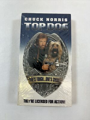 Top Dog (VHS, 1995) Chuck Norris Crime fighting pet movie NEW FACTORY SEALED