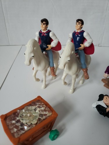 McDonald's SNOW WHITE and the 7 Dwarfs Happy Meal Toy PRINCE with HORSE lot