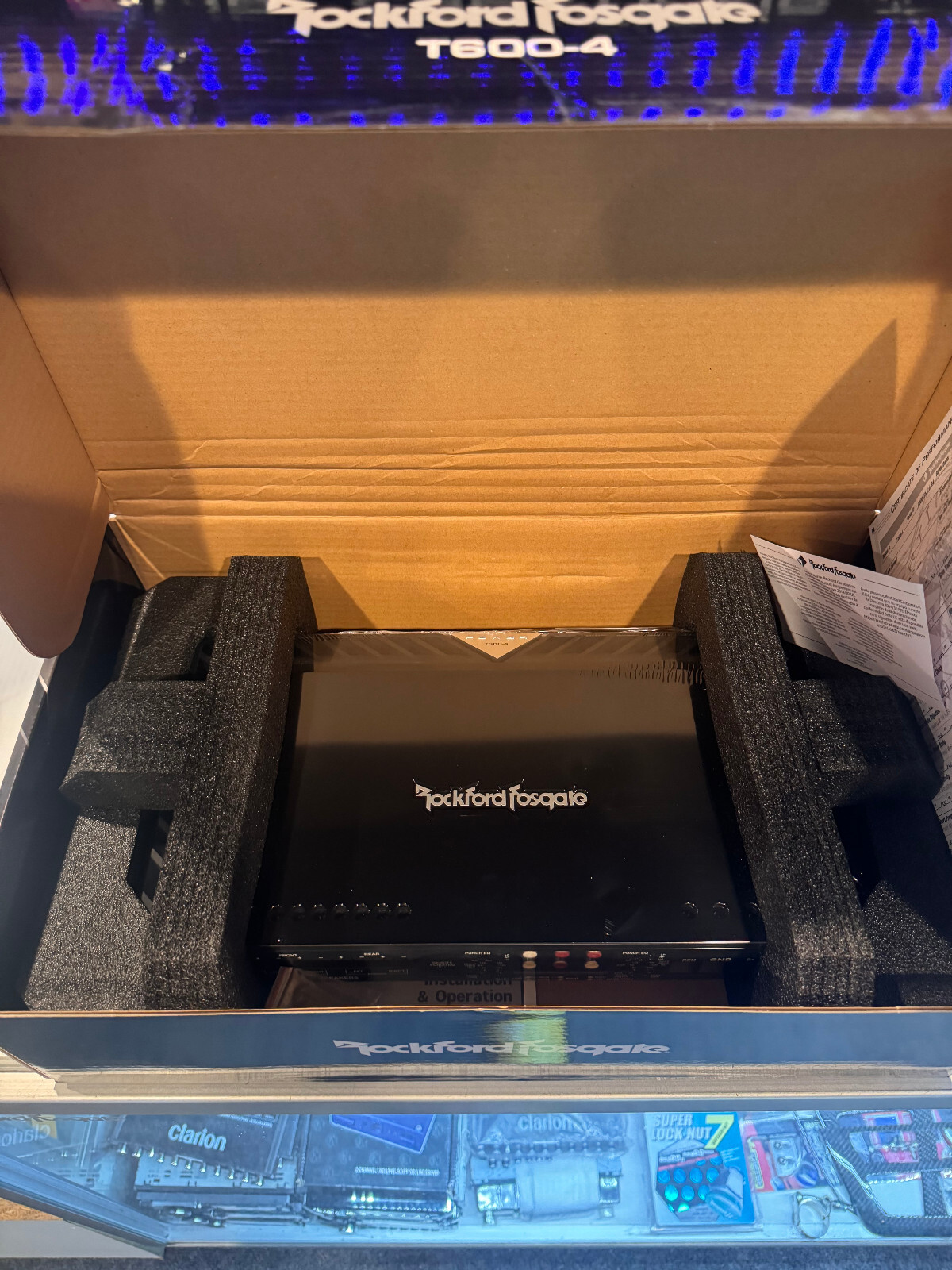 Rockford Fosgate Power T600-4アンプ 配線付き