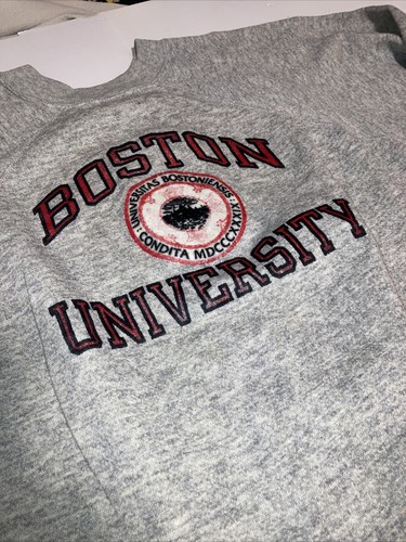 Champion Boston University スウェット mens-champion-scarlet-boston-