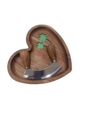 ULU Knife and 10" Heart Shaped Chopping Bowl for Romantic Cooking Time |Surpr...
