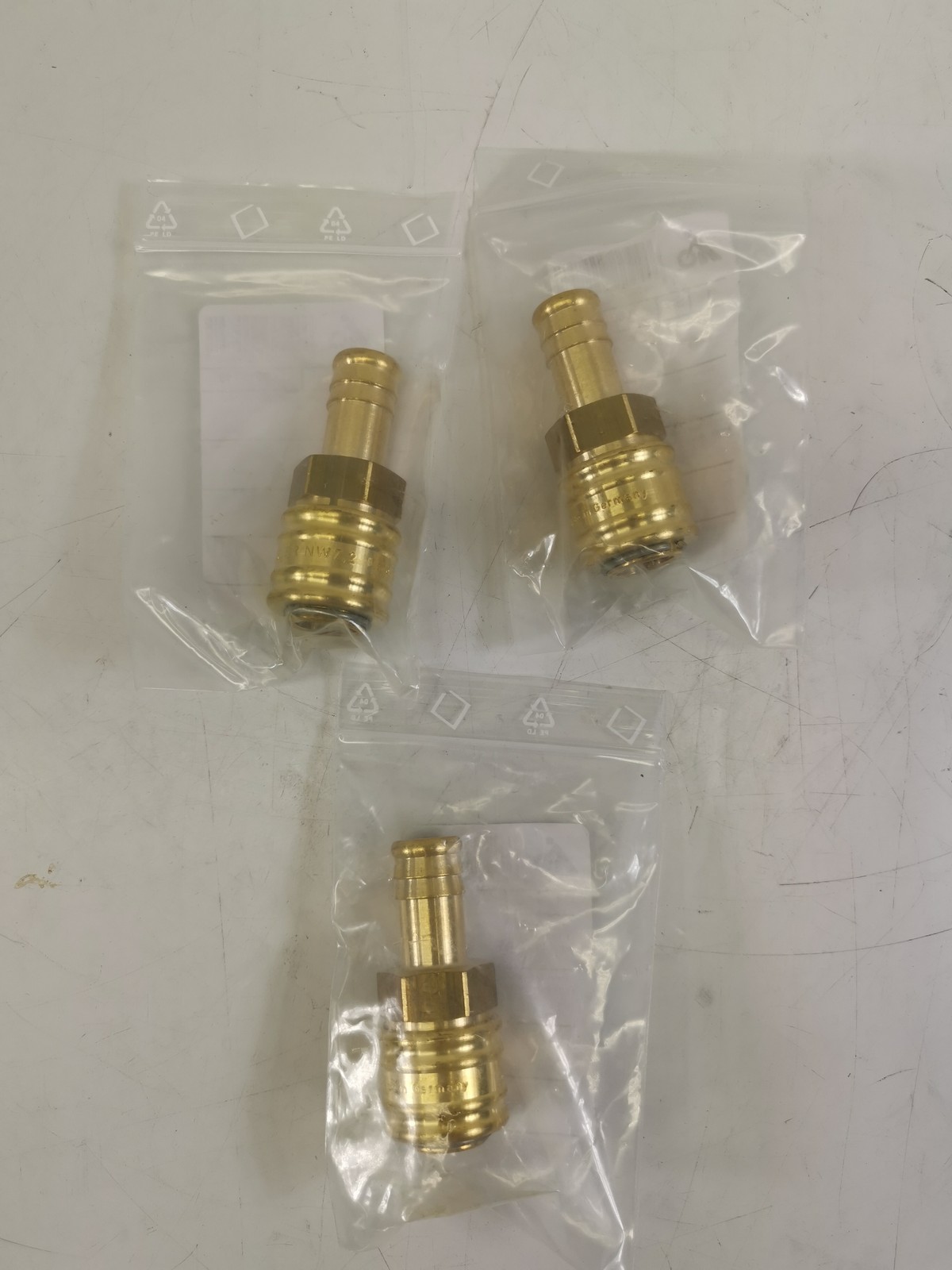 RIEGLER Schnellverschlusskupplung NW7,2 Schlauchtülle 13mm 3er Packung NEU