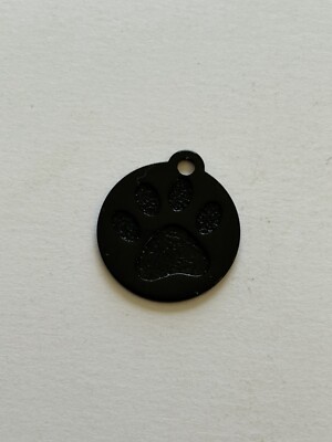 Custom Engraved Personalized Paw Print Pet ID Tag-2 Sizes-10 Color Choices