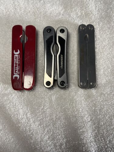 Lot of 3- 4” Husky & Ohio Forge  Multi-Tool Pocket Knife Set