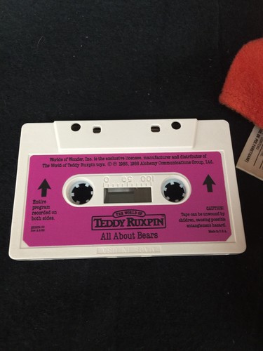 Vintage 1985 World of Wonder Teddy Ruxpin W Cassette Tape 1st Generation *Works
