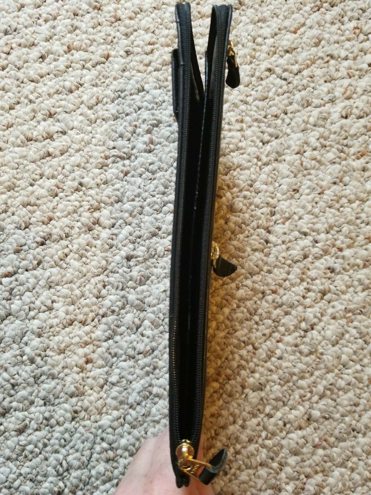 Levenger Black Leather Travel Wallet