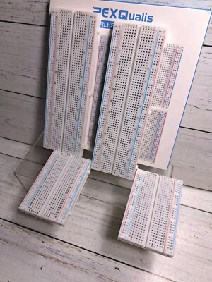 4 Pack Solderless Breadboard Kit   Includes 2 x 830-Point & 2 x 400-Point...