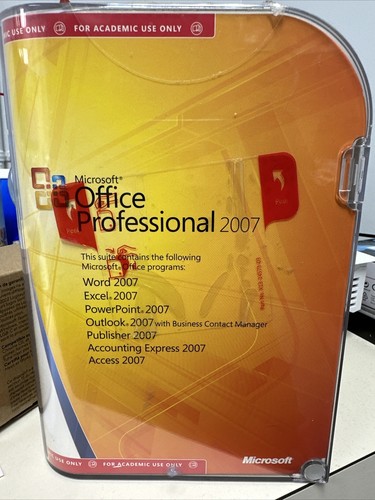 Microsoft Office Professional 2007 (Academic version) with