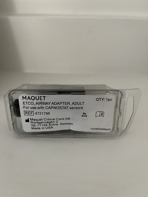 Maquet ETCO2 Airway Adapter, Adult - 4721796 | eBay