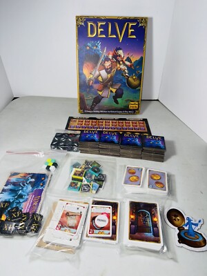 Delve (Board Game) Indie Boards &Cards COMPLETE