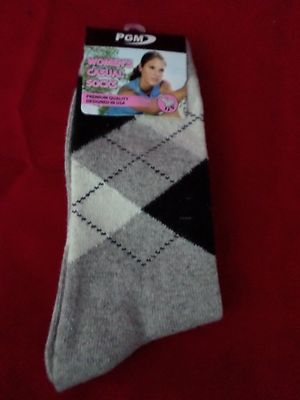 1 Pair PGM 20% Merino Wool Womens Trouser Socks Arguile Crew  4-9