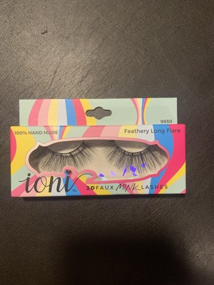 Ioni Eyelashes 3D Faux Mink Lashes- Reusable 100% Feathery Long Flare