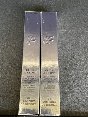 Lancome Click & Glow Highlighting Fluid (04 Lumieres De Bronze)- (2 pack)