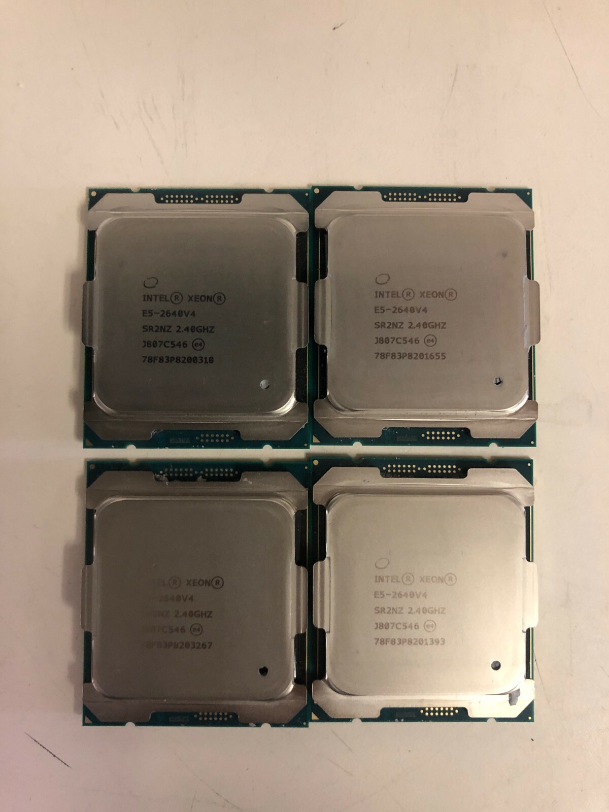 Lot of 4 Intel Xeon E5-2640 V4 2.4 GHz 10 Core Processor