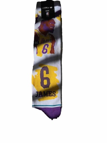 Lebron James 1 Pair Mens Size L 9 - 13 White