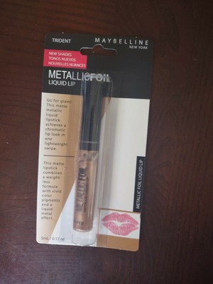 Maybelline Lip Studio 90 TRIDENT Metallic Foil Liquid Matte Lipstick *SHIPS FAST