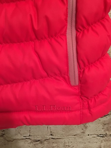 LL Bean Girls NWOT Pink Downtek Vest, L (14-16)