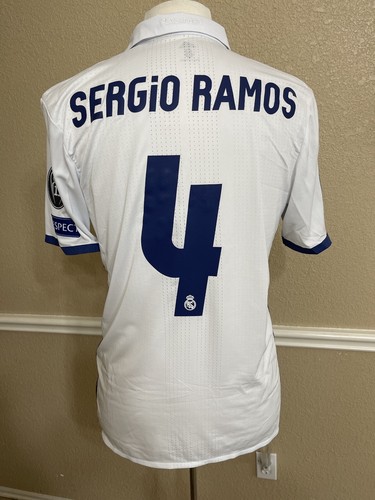 Real Madrid Sergio Ramos 8 Spain Player Issue Adizero Shirt