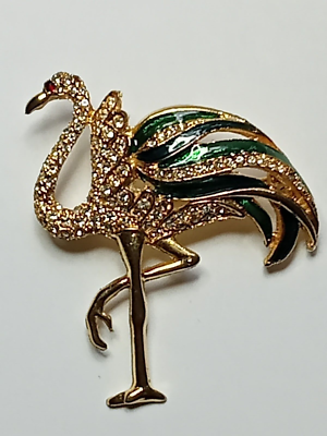 Wallis simpson top flamingo brooch