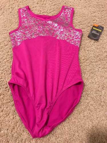 Danskin gymnastics leotard Child Medium 7/8 Biketard shorts , unitard. Set Lot